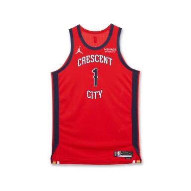 View full screen - View 1 of Lot 11. Zion Williamson New Orleans Pelicans 2025-2026 Emirates NBA Cup Game Worn Statement Edition Jersey | Game Tying Shot.