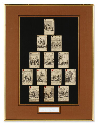 View full screen - View 1 of Lot 330. Playing Cards — Orange Cards or the Revolution of 1688.