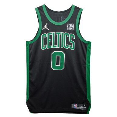 View full screen - View 1 of Lot 14. Jayson Tatum Boston Celtics 2021-2022 NBA Season Game Worn Statement Edition Jersey | Double- Double.