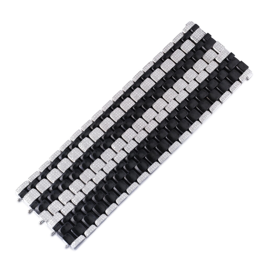 View full screen - View 1 of Lot 719. Ceramic and diamond bracelet, 'Ultra'.