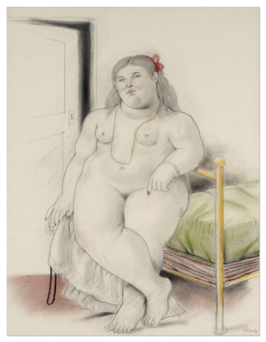 View full screen - View 1 of Lot 496. Standing Nude.