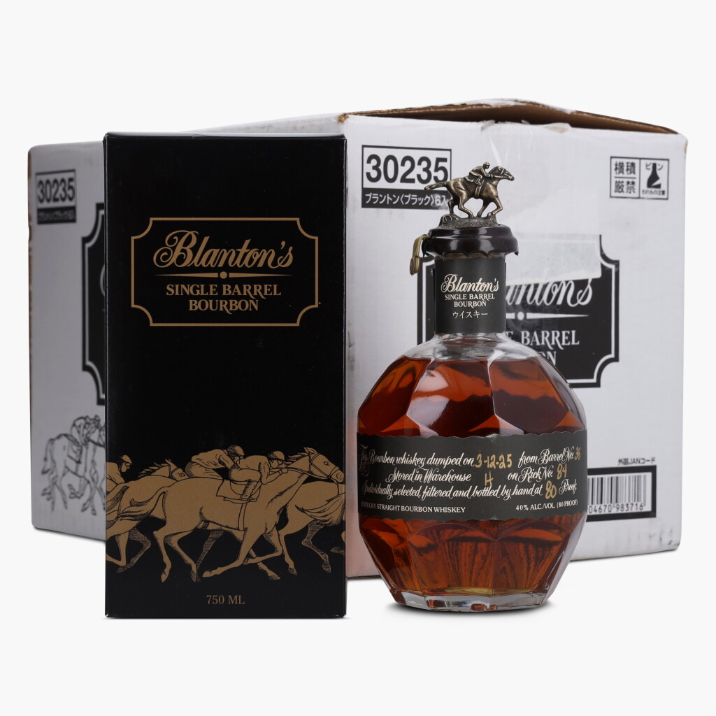 View full screen - View 1 of Lot 2392. Blanton's Single Barrel Black Label 80 Proof NV (6 Bottles 75cl).
