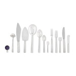A 'Bernadotte' pattern Danish silver flatware service, Georg Jen