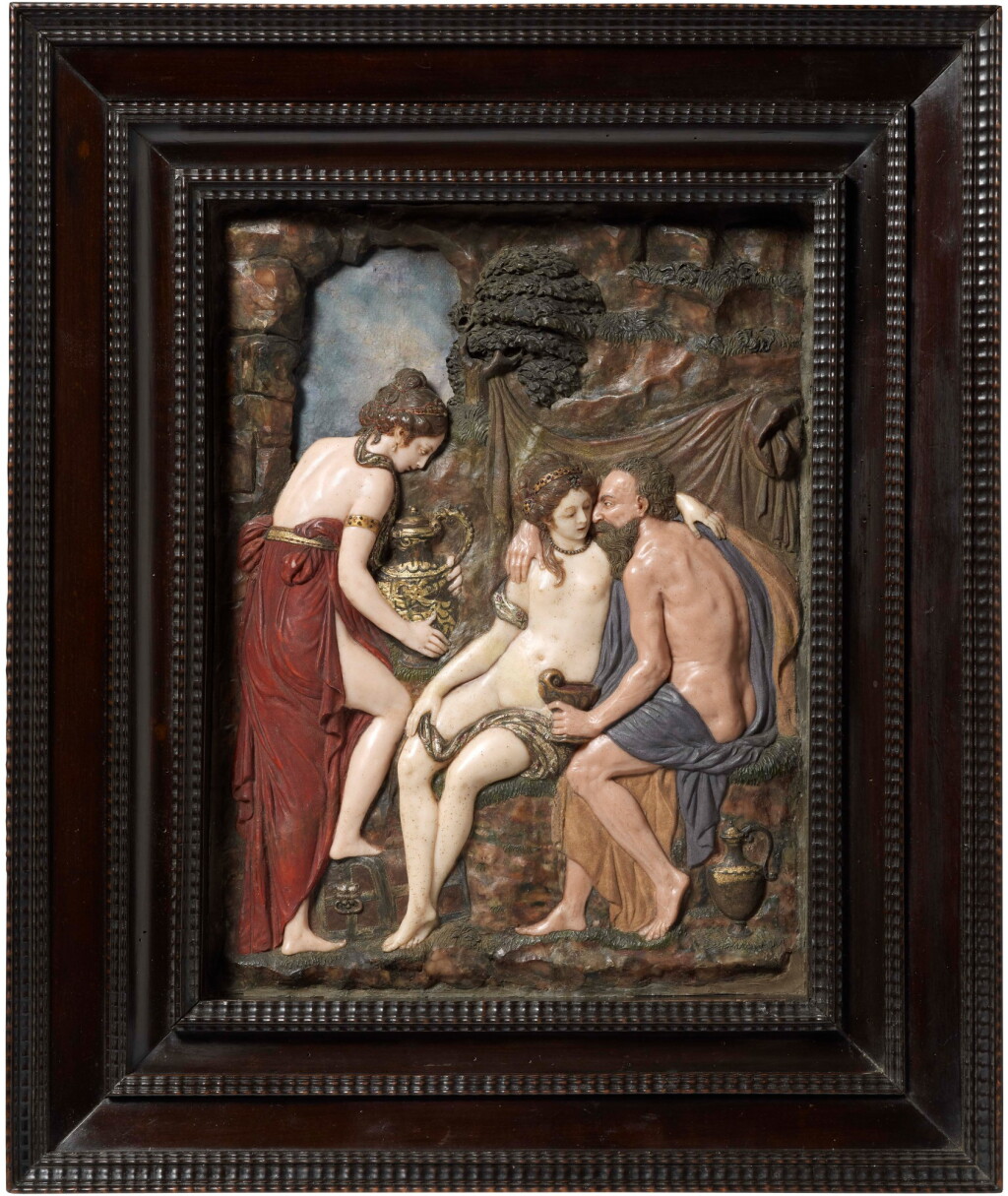 View full screen - View 1 of Lot 109. DANIEL NEUBERGER THE YOUNGER | RELIEF WITH LOT AND HIS DAUGHTERS.