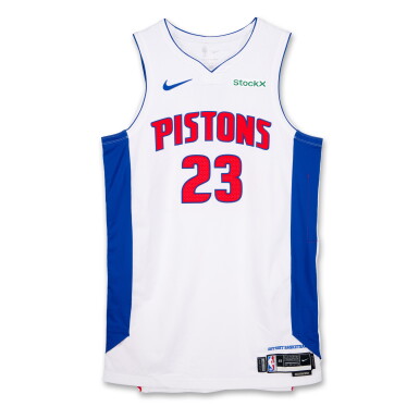 View full screen - View 1 of Lot 213. Jaden Ivey Detroit Pistons 2024-2025 Game Worn Association Edition Jersey.