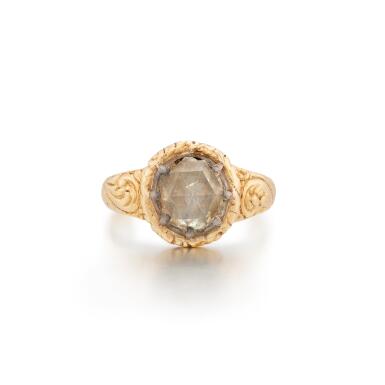 View full screen - View 1 of Lot 29. Diamond ring, late 18th/early 19th century | Diamantring, spätes 18./frühes 19. Jh..