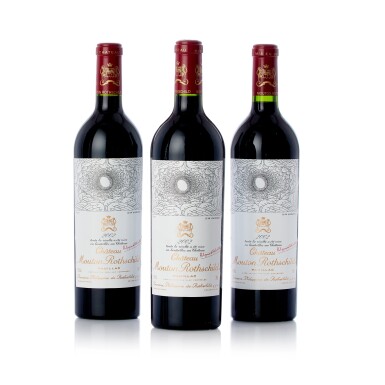 View full screen - View 1 of Lot 6405. Château Mouton Rothschild 2002 (3 BT).