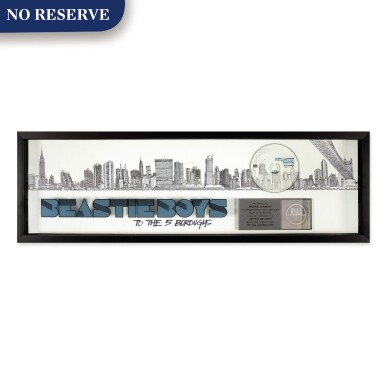 View full screen - View 1 of Lot 312. RIAA Platinum sales award presented to Michael Diamond for the Beastie Boys 2004 album “To the Five Boroughs”.