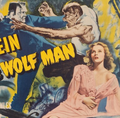View full screen - View 1 of Lot 13. Frankenstein Meets The Wolf Man (1943).