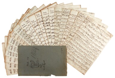 View full screen - View 1 of Lot 67. W. A. Mozart. Set of manuscript parts for the Mass in C, K.317 ('Coronation'), probably early C19th.