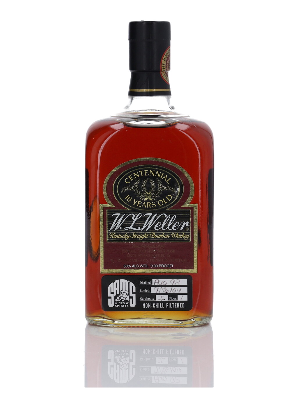 View full screen - View 1 of Lot 1290. W.L. Weller Centennial 10 Year Old 100 Proof 1993 (1 Bottle 75cl).
