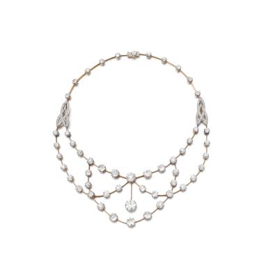 View full screen - View 1 of Lot 509. Diamond necklace, 1880s.
