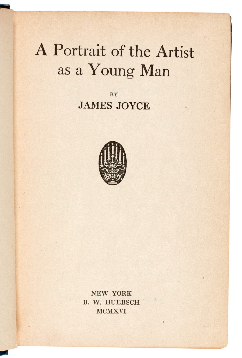 View full screen - View 1 of Lot 86. JOYCE | A Portrait of the Artist as a Young Man, 1916, New York.