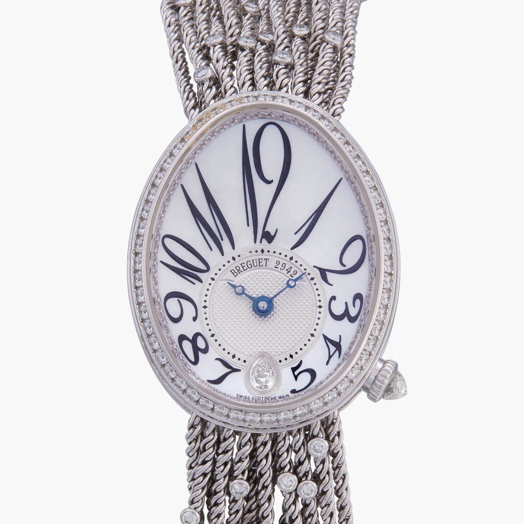 View full screen - View 1 of Lot 247. Reine de Naples, Reference 8918 | A white gold and diamond-set bracelet watch with mother-of-pearl dial | Circa 2014.