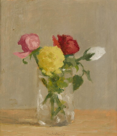 View full screen - View 1 of Lot 202. Tabletop Floral Still Life.