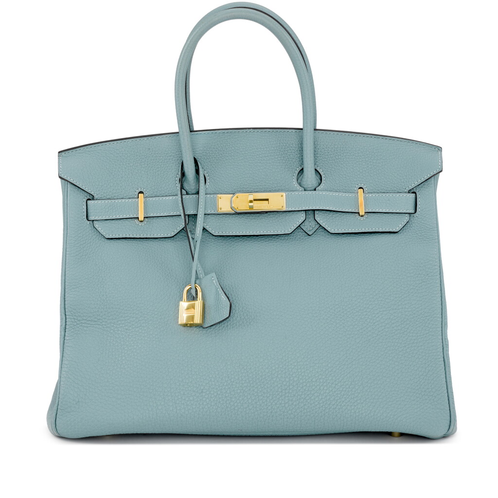 View full screen - View 1 of Lot 50. Bleu Saint-Cyr Togo Birkin 35 Gold Hardware, 2009.