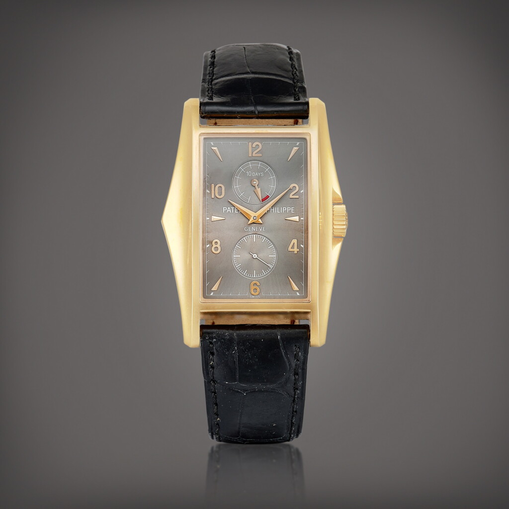 View full screen - View 1 of Lot 2202. Reference 5100 A limited edition pink gold wristwatch with 10 day power reserve indication, Made to commemorate the new Millennium, Circa 2000 | 百達翡麗 | 型號 5100 限量版粉紅金腕錶,備十天動力儲備顯示,為慶祝千禧年而製,約2000年製.