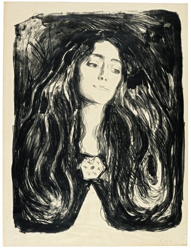 View full screen - View 1 of Lot 101. EDVARD MUNCH | THE BROOCH. EVA MUDOCCI (W. 244; SCH. 212).