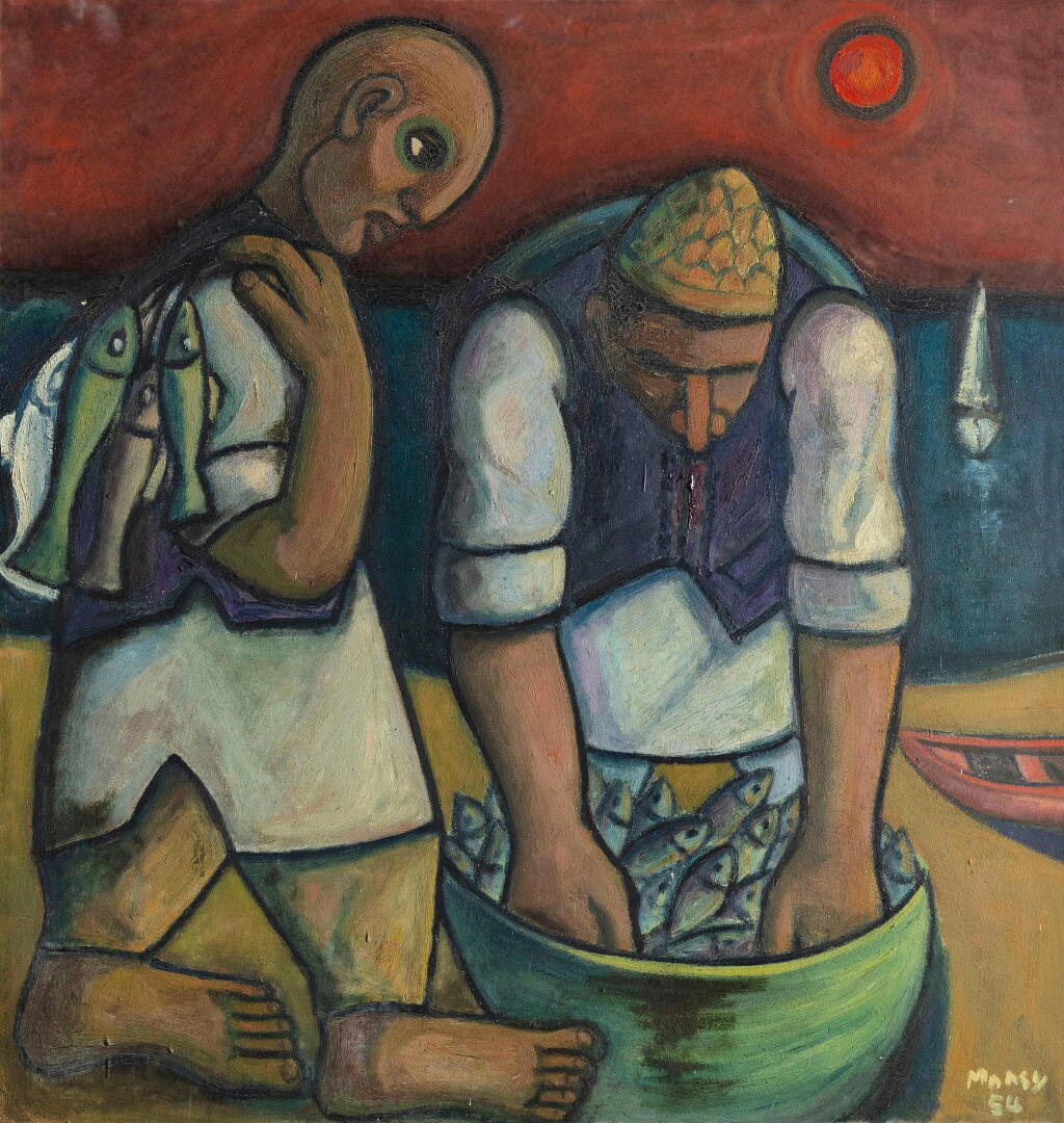 View full screen - View 1 of Lot 5. Deux Pêcheurs (Two Fishermen).