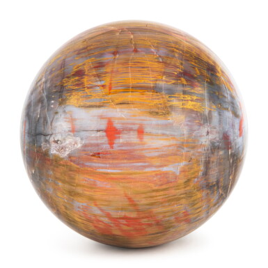 View full screen - View 1 of Lot 24. Petrified Wood Sphere.