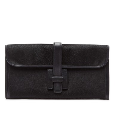 View full screen - View 1 of Lot 441. Black Jige Elan 29 in Pony Hair and Swift Leather, 2007.