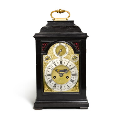View full screen - View 1 of Lot 25. Daniel Quare and Stephen Horseman, No.197. A George I quarter repeating table clock movement, London, circa 1720, with later associated dial and case.