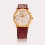 Reference 0023-1418-55 Villeret Tourbillon | A yellow gold wristwatch with flying tourbillon, date, and 8-day power reserve indication, Circa 1995