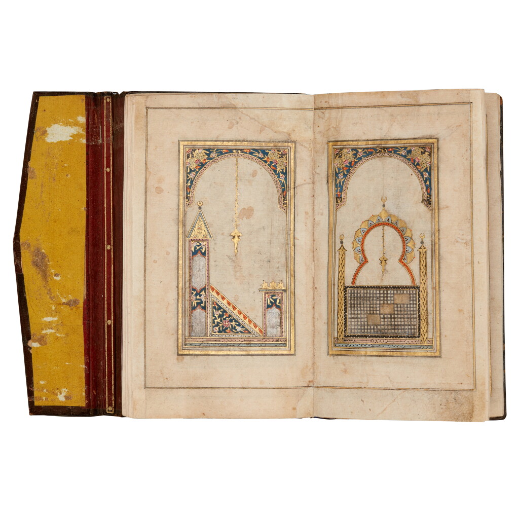View full screen - View 1 of Lot 233. An illuminated book of prayers, copied by Mustafa, Turkey, Ottoman, dated 1155 AH/1742-42 AD.