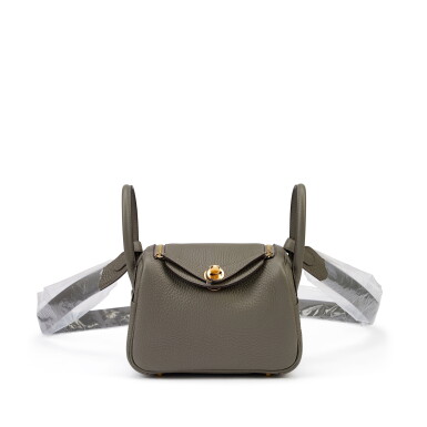 View full screen - View 1 of Lot 7877. Gris Meyer Clemence Mini Lindy 20 Gold Hardware, 2022.