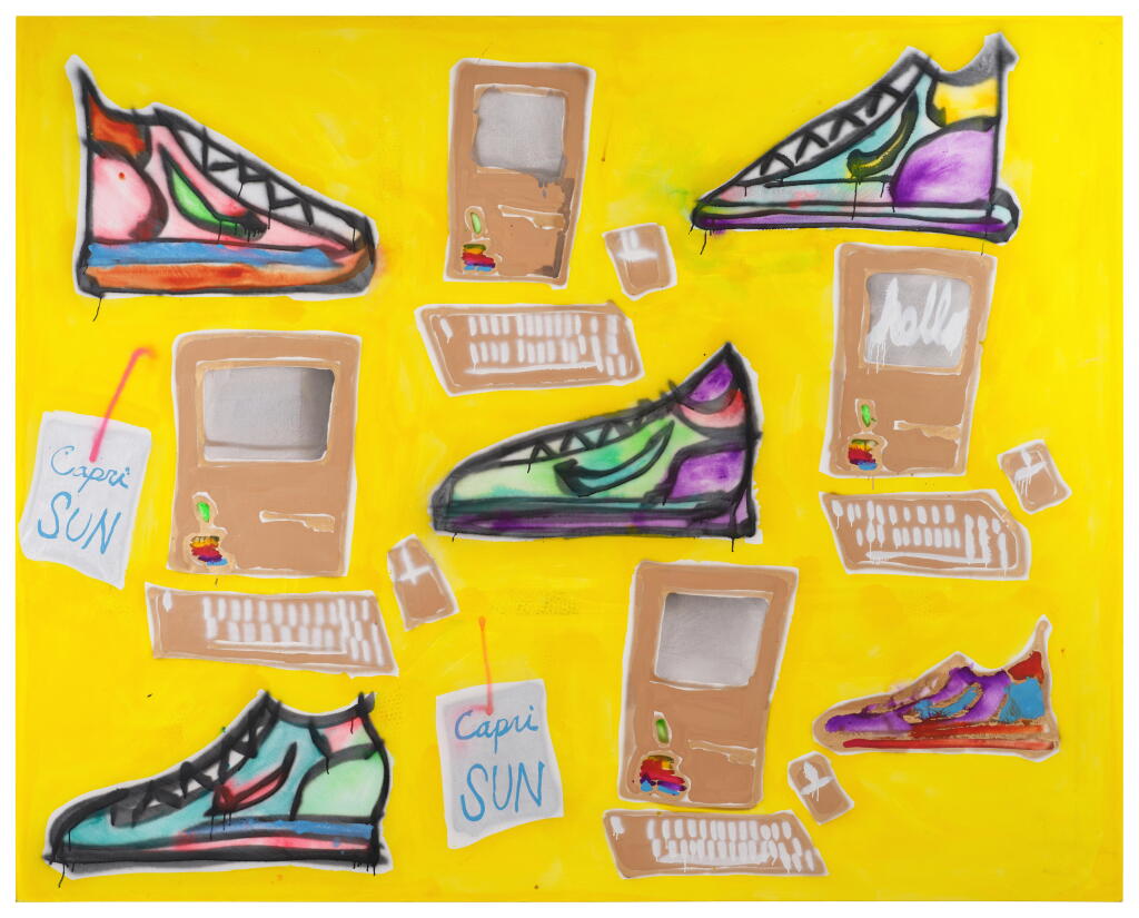 View full screen - View 1 of Lot 521. Apple Computers, Sneakers, Capri Sun.