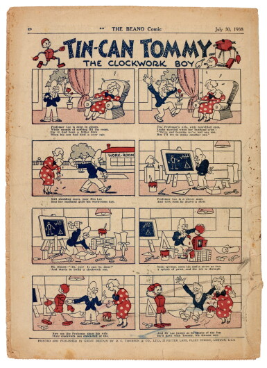 View full screen - View 1 of Lot 100. The Beano, No. 1, July 30 1938.