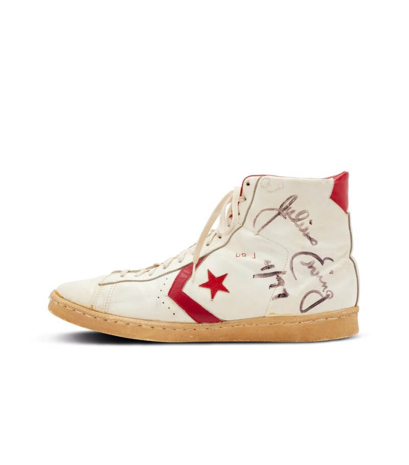 CONVERSE Vintage Julius Erving Dual Signed Pro Leather PE Game Sneakers Available For Immediate