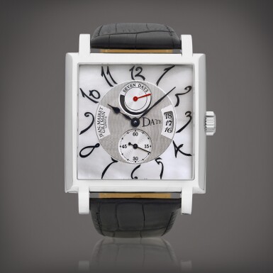 View full screen - View 1 of Lot 2300. Continentes | A limited edition stainless steel wristwatch with date, power reserve indication and mother-of-pearl dial, Circa 2005 | 限量版精鋼腕錶,備日期、動力儲備及珠母貝錶盤,約2005年製.