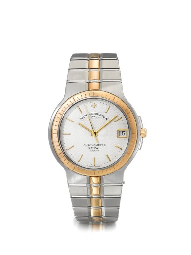 View full screen - View 1 of Lot 177. VACHERON CONSTANTIN | PHIDIAS, STAINLESS STEEL AND YELLOW GOLD AUTOMATIC BRACELET WATCH WITH DATE CIRCA 1990.