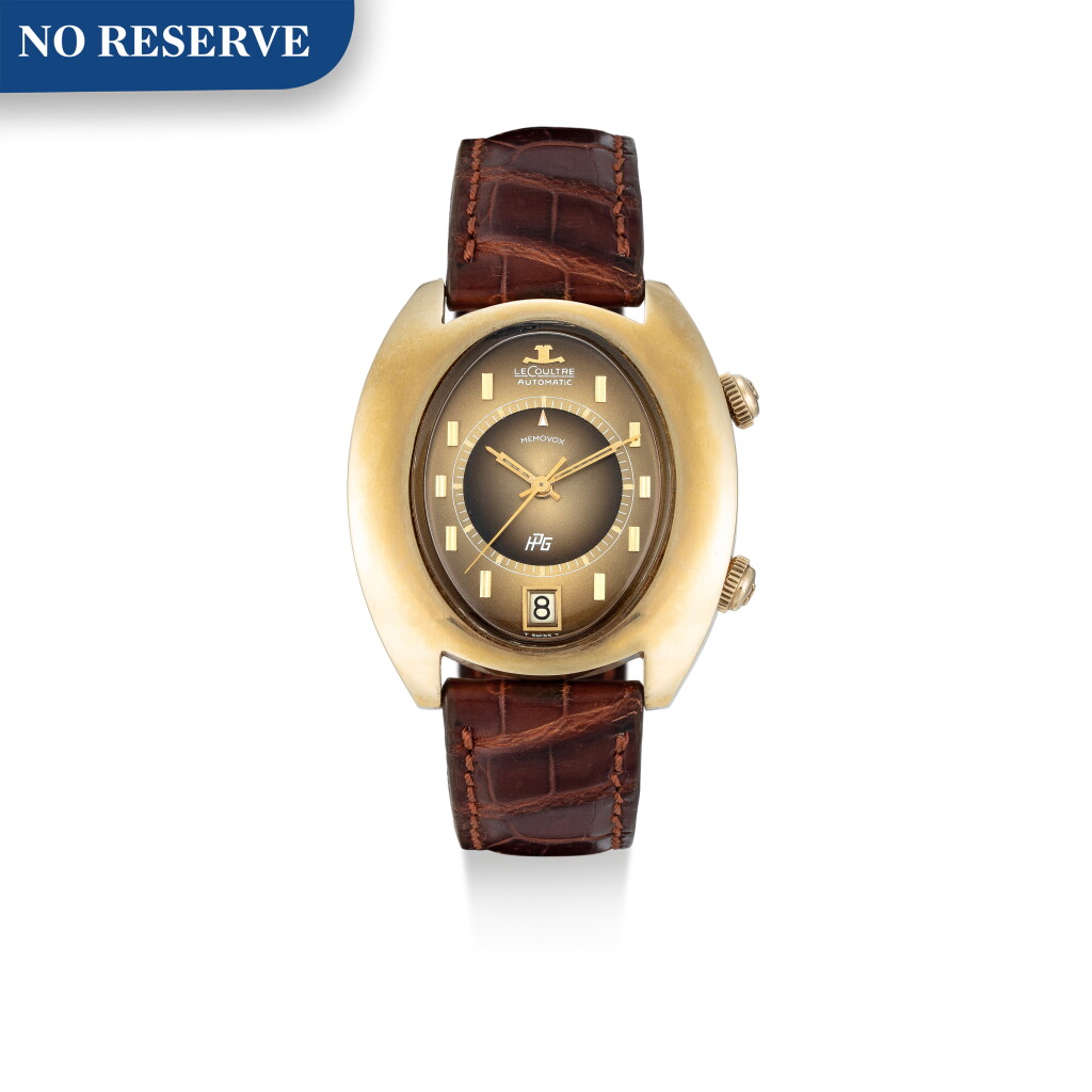 View full screen - View 1 of Lot 8271. JAEGER-LECOULTRE | MASTER MEMOVOX, REFERENCE 3089-916 A YELLOW GOLD ALARM WRISTWATCH WITH DATE, CIRCA 1960.