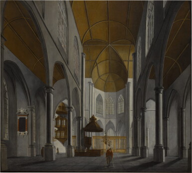 View full screen - View 1 of Lot 124. A church interior.