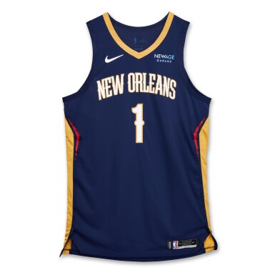 View full screen - View 1 of Lot 174. Zion Williamson New Orleans Pelicans 2024-2025 Game Worn Icon Edition Jersey .