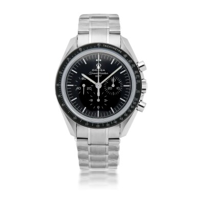 View full screen - View 1 of Lot 372. 50TH ANNIVERSARY SPEEDMASTER, REF 311.63.42.50.01.003 LIMITED EDITION WHITE GOLD CHRONOGRAPH WRISTWATCH WITH BRACELET CIRCA 2007.