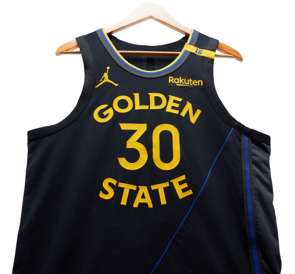 View full screen - View 1 of Lot 7. Stephen Curry Golden State Warriors 2024-2025 Emirates NBA Cup Game Worn Statement Edition Jersey .