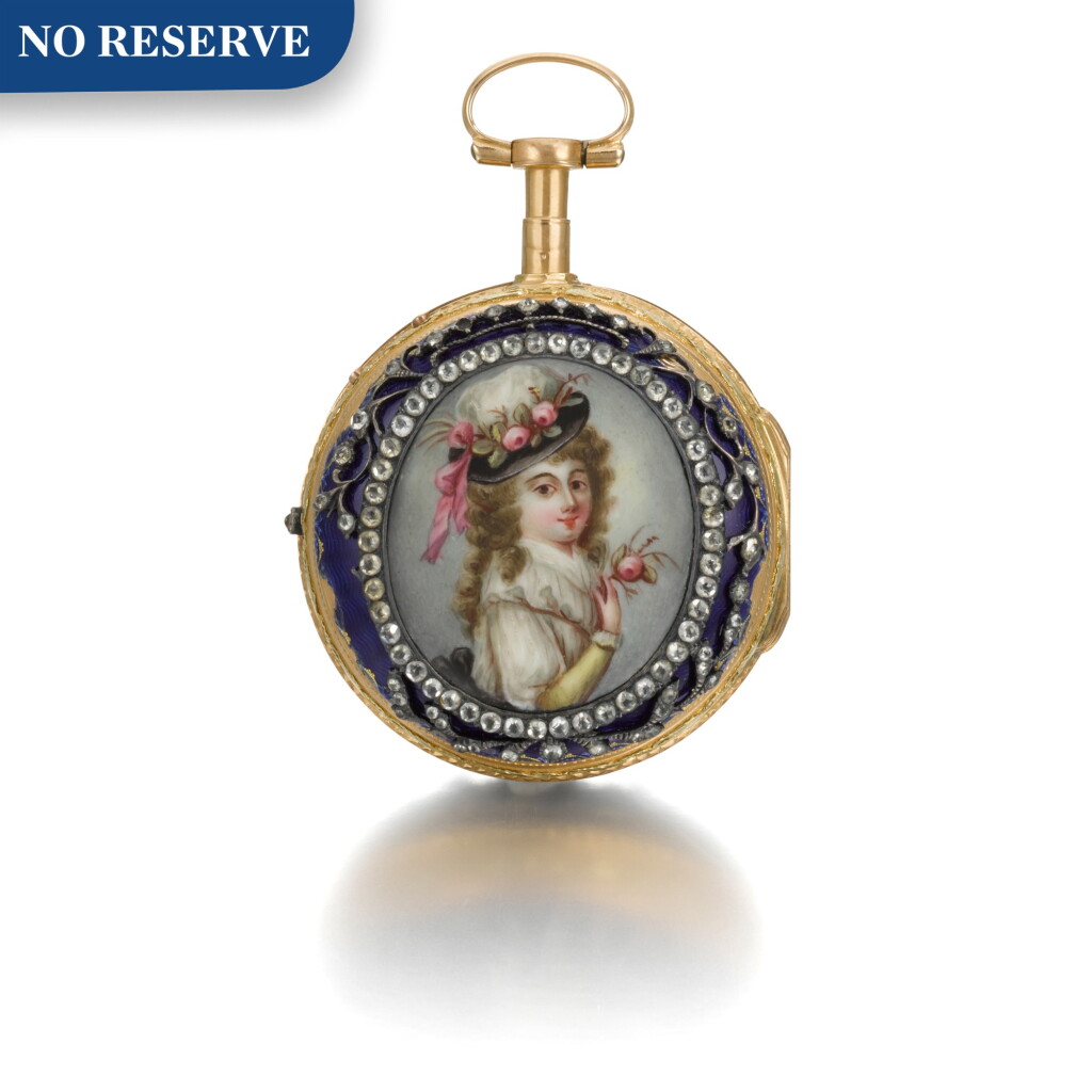 View full screen - View 1 of Lot 276. FRÈRES ESQUIVILLON ET DE CHOUDENS | A GOLD AND ENAMEL PAIR CASED VERGE WATCH, CIRCA 1780 NO. 57911.
