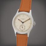 Reference 565 | A stainless steel wristwatch with Breguet numerals and luminous dial, Made in 1942