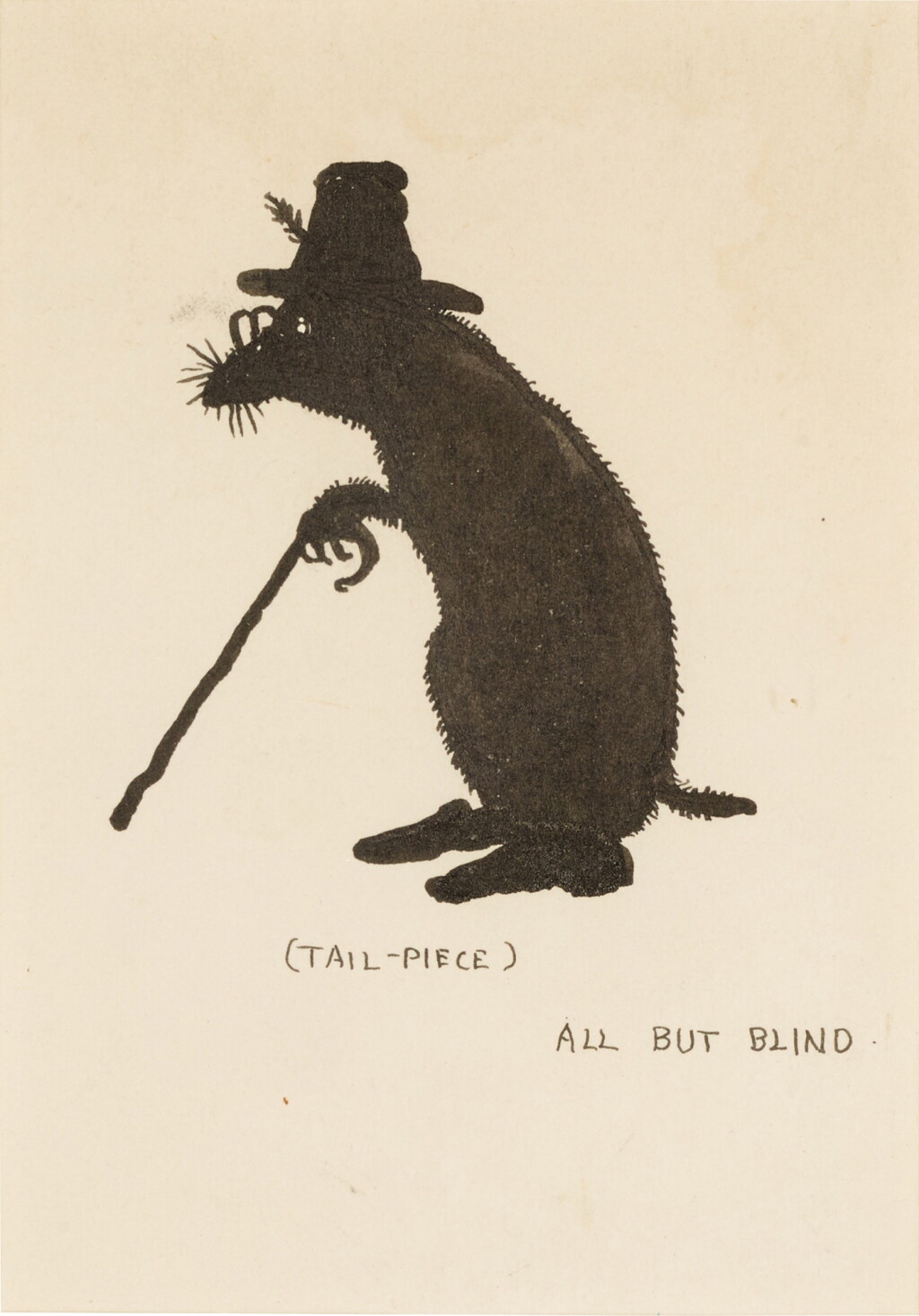 View full screen - View 1 of Lot 122. William Heath Robinson | "All but blind in his chambered hole...", original illustration for Walter de la Mare's Peacock Pie, 1916.