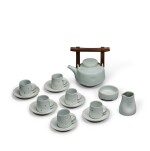 Porcelain vessels, celadon glaze