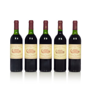 View full screen - View 1 of Lot 753. Pavillon Rouge du Château Margaux 1990 (5 BT).