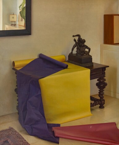 View full screen - View 1 of Lot 973. Untitled (Interior with Colored Papers).