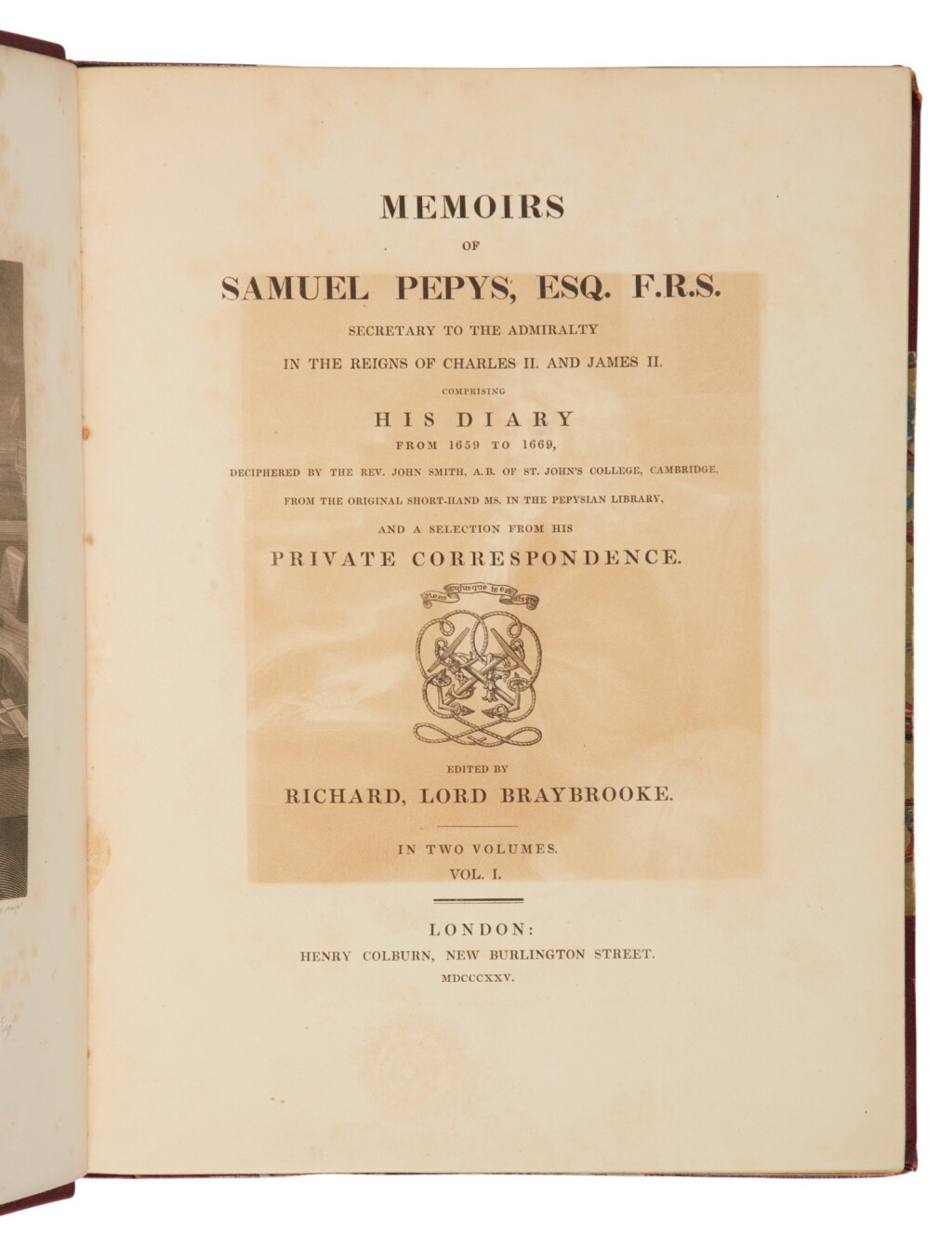 View full screen - View 1 of Lot 152. Pepys, Samuel | First edition of his famous diary.