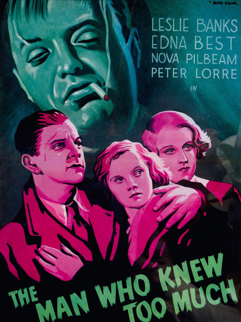 View full screen - View 1 of Lot 96. The Man Who Knew Too Much (1934), campaign book cover, British.