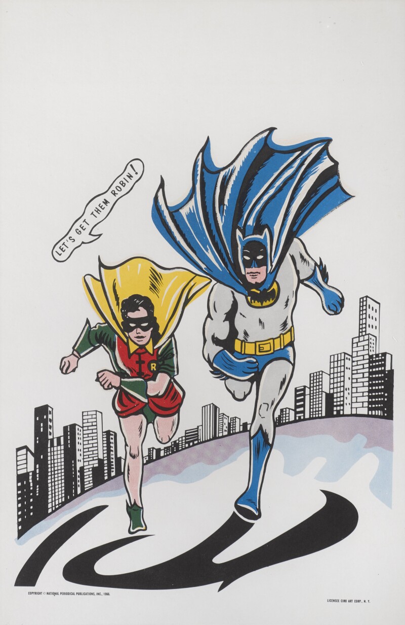 Vintage Batman And Robin Comic Book Poster Available For Immediate Sale vintage-batman-and-robin-comic-book-poster-available-for-immediate-sale