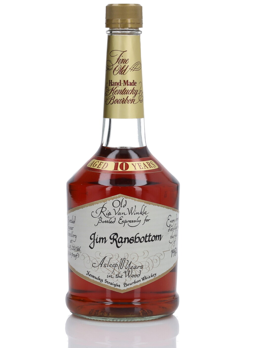 View full screen - View 1 of Lot 1130. Old Rip Van Winkle 10 Year Old Very Special Stock 90.4 Proof 1984 (1 Bottle 75cl).