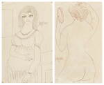 Untitled (Pregnant Woman); Untitled (Woman with Mirror), with the 1962 Gallery One exhibition catalogue